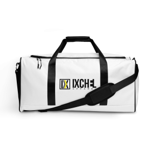 Ixchel Yellow Pulse White Duffle Bag