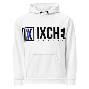 Ixchel Blue Pulse White Unisex Hoodie